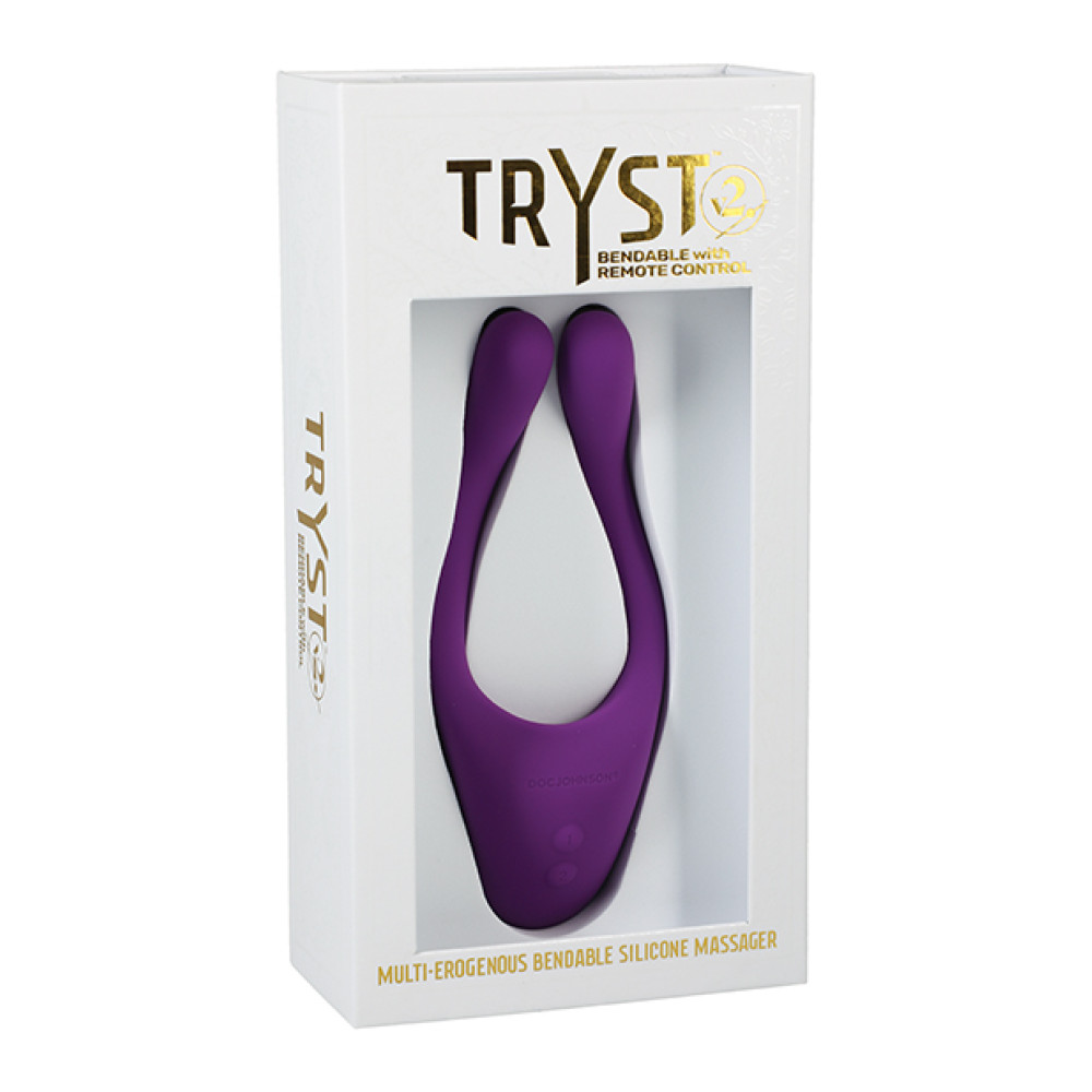 Tryst V2 Bendable Multi Zone Massager w/Remote - Purple