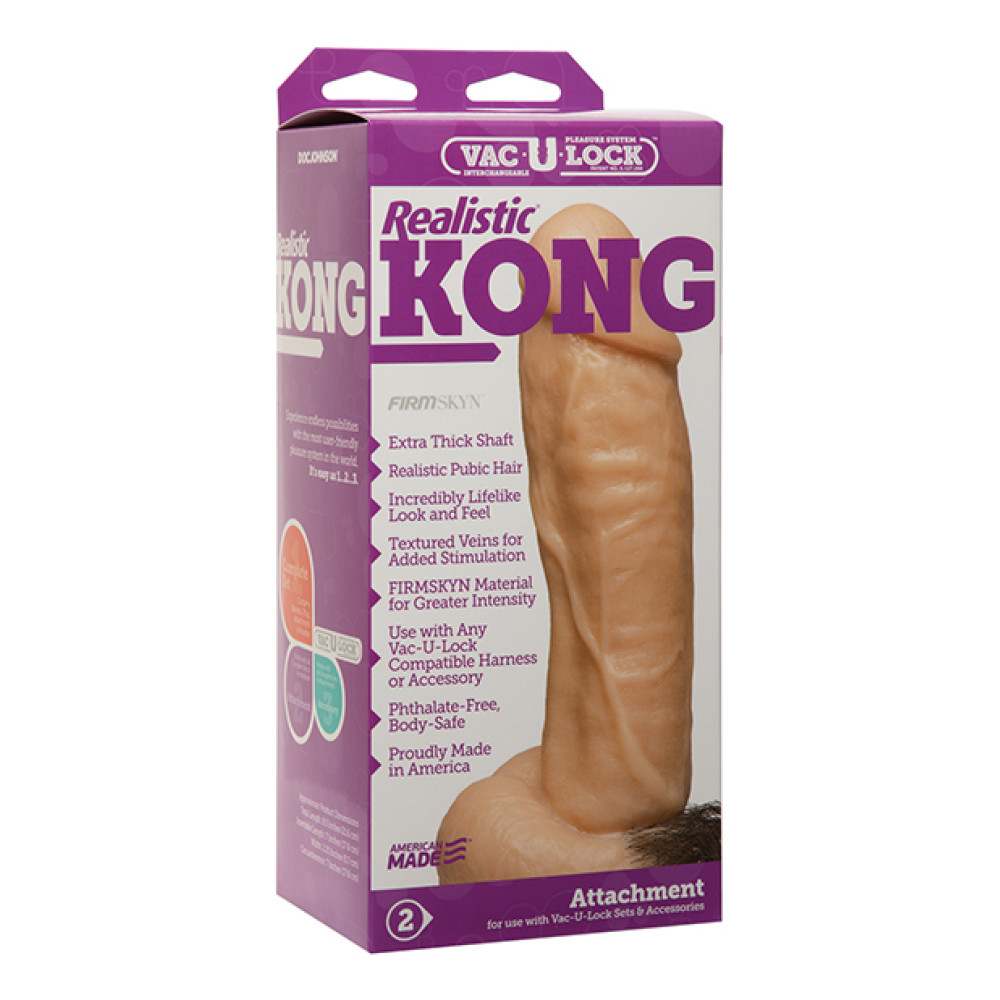 Vac-U-Lock Kong Realistic - White