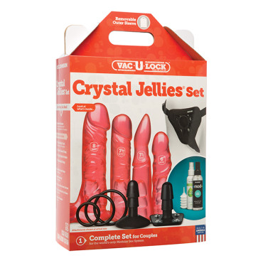 Vac-U-Lock Crystal Jellies Set - Pink