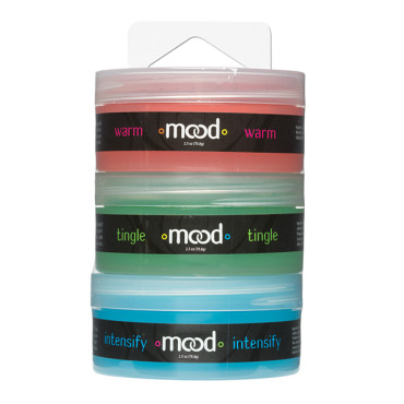 Mood Lube Kissble Foreplay Gels - 2 oz Asst. Flavors Pack of 3
