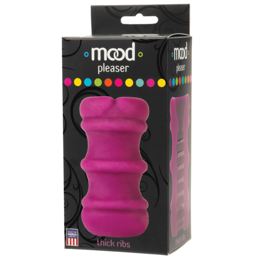 Mood Ultraskyn Thick Ribbed Stroker - Purple