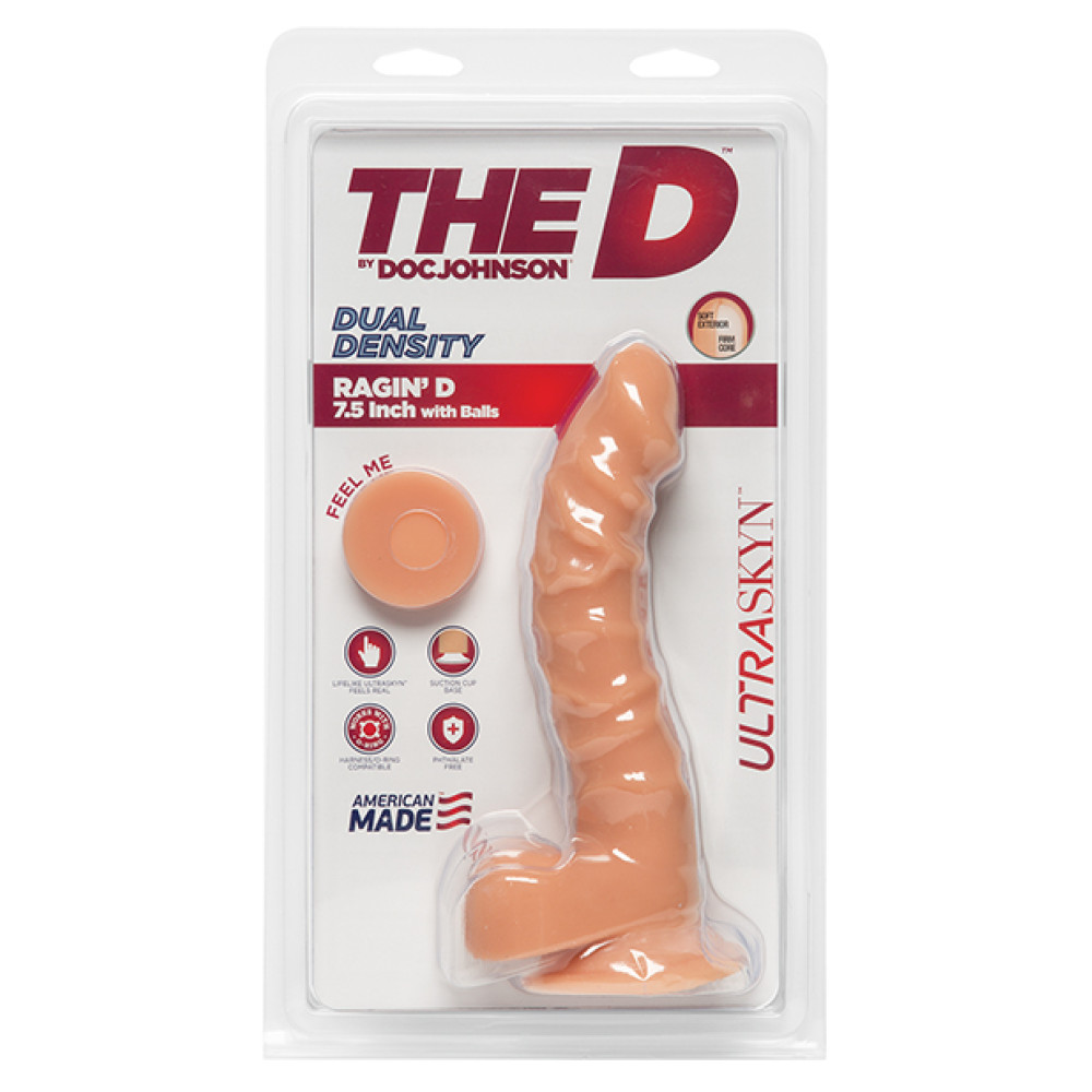 The D 7.5" Ragin D w/ Balls - Vanilla