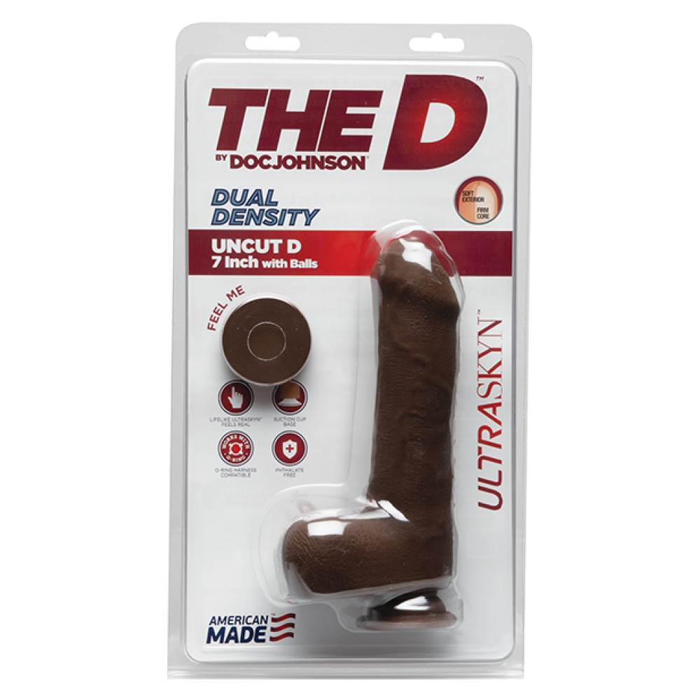 The D 7" Uncut D w/Balls - Chocolate