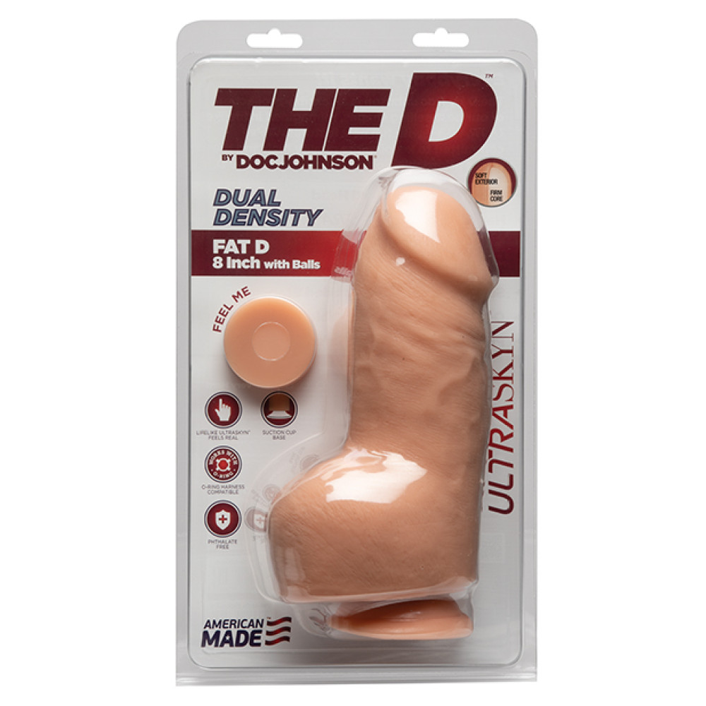 The D 8" Dual Density Fat D w/Balls - Vanilla