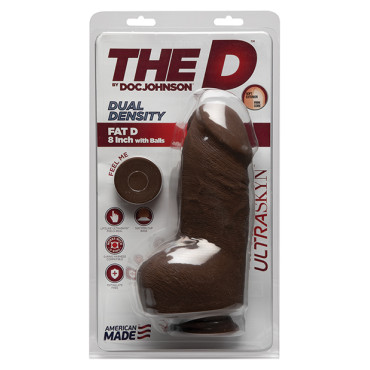 The D 8" Dual Density Fat D w/Balls - Chocolate