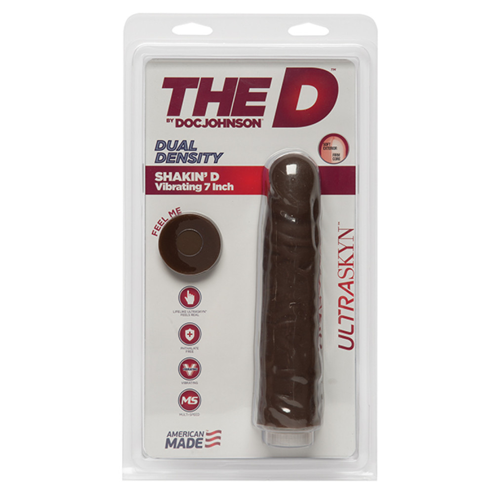 The D 7" Shakin' D Vibrating - Chocolate