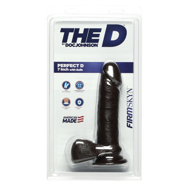 The D 7" Perfect D w/Balls - Chocolate