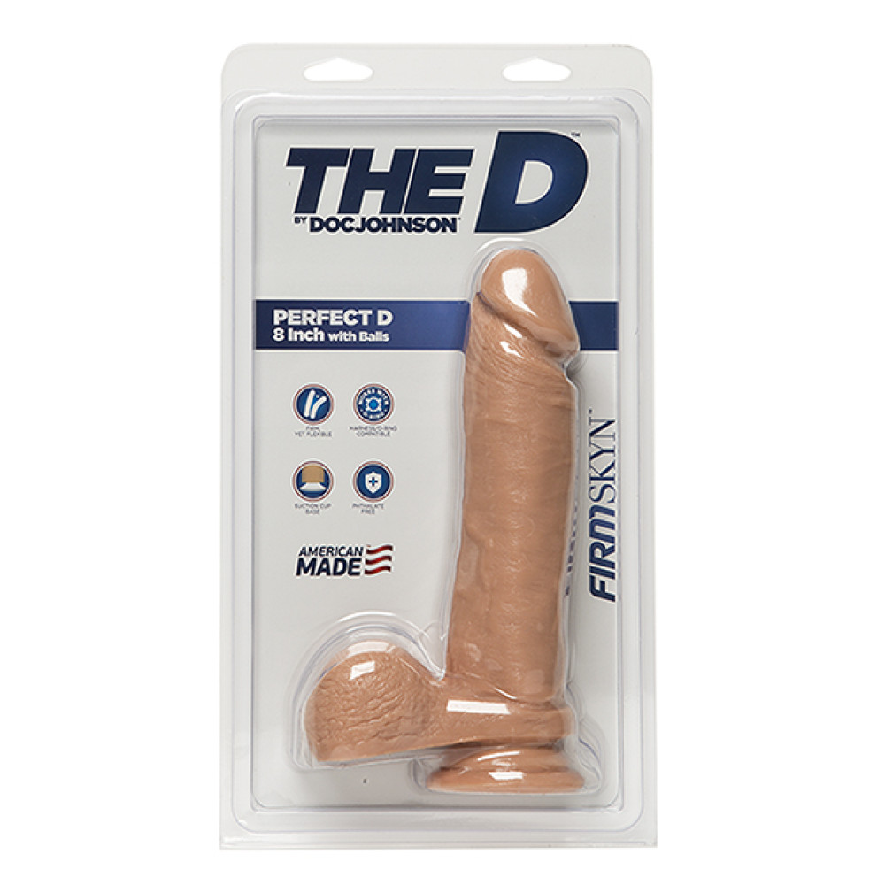 The D 8" Perfect D w/Balls - Vanilla