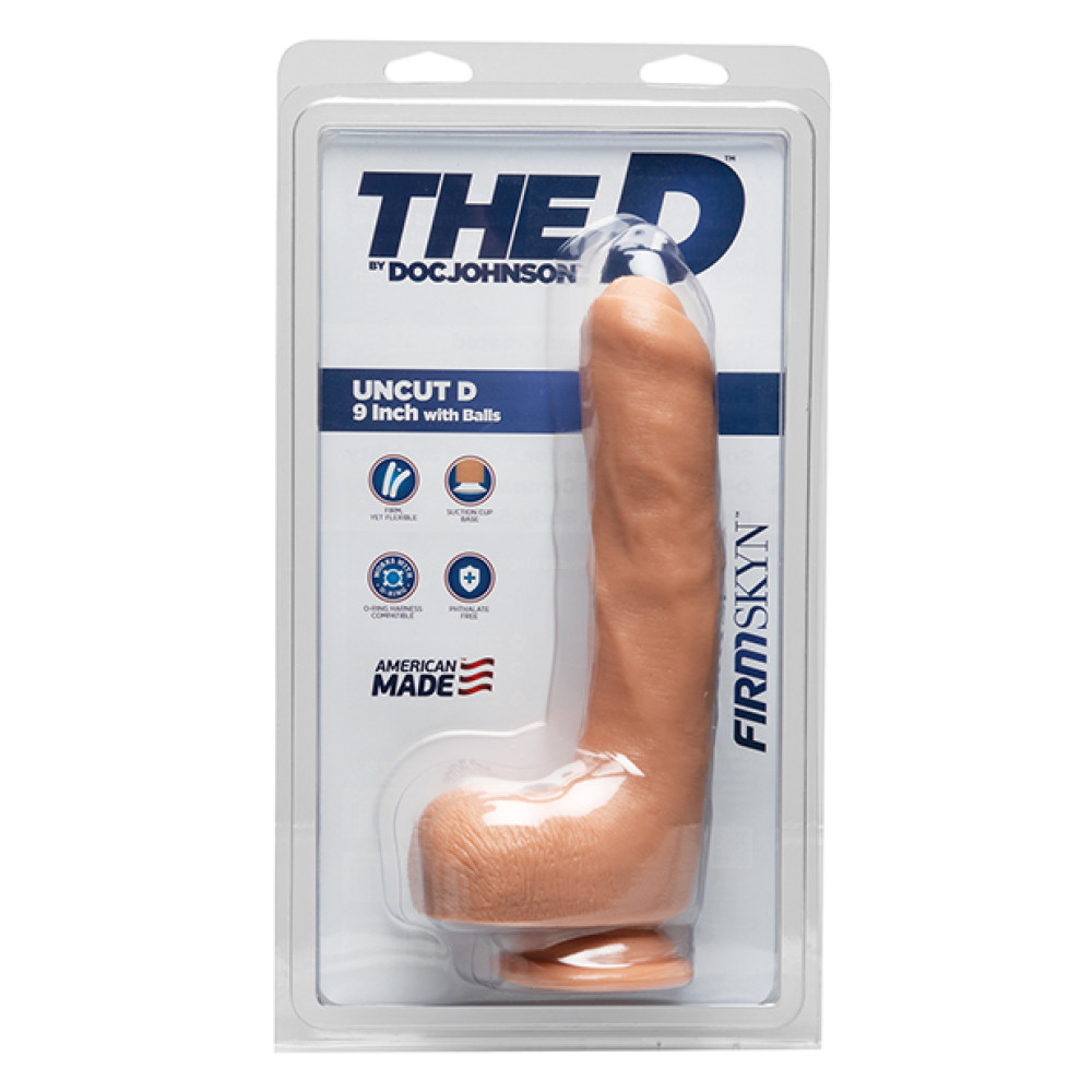 The D 9" Uncut D w/Balls - Vanilla