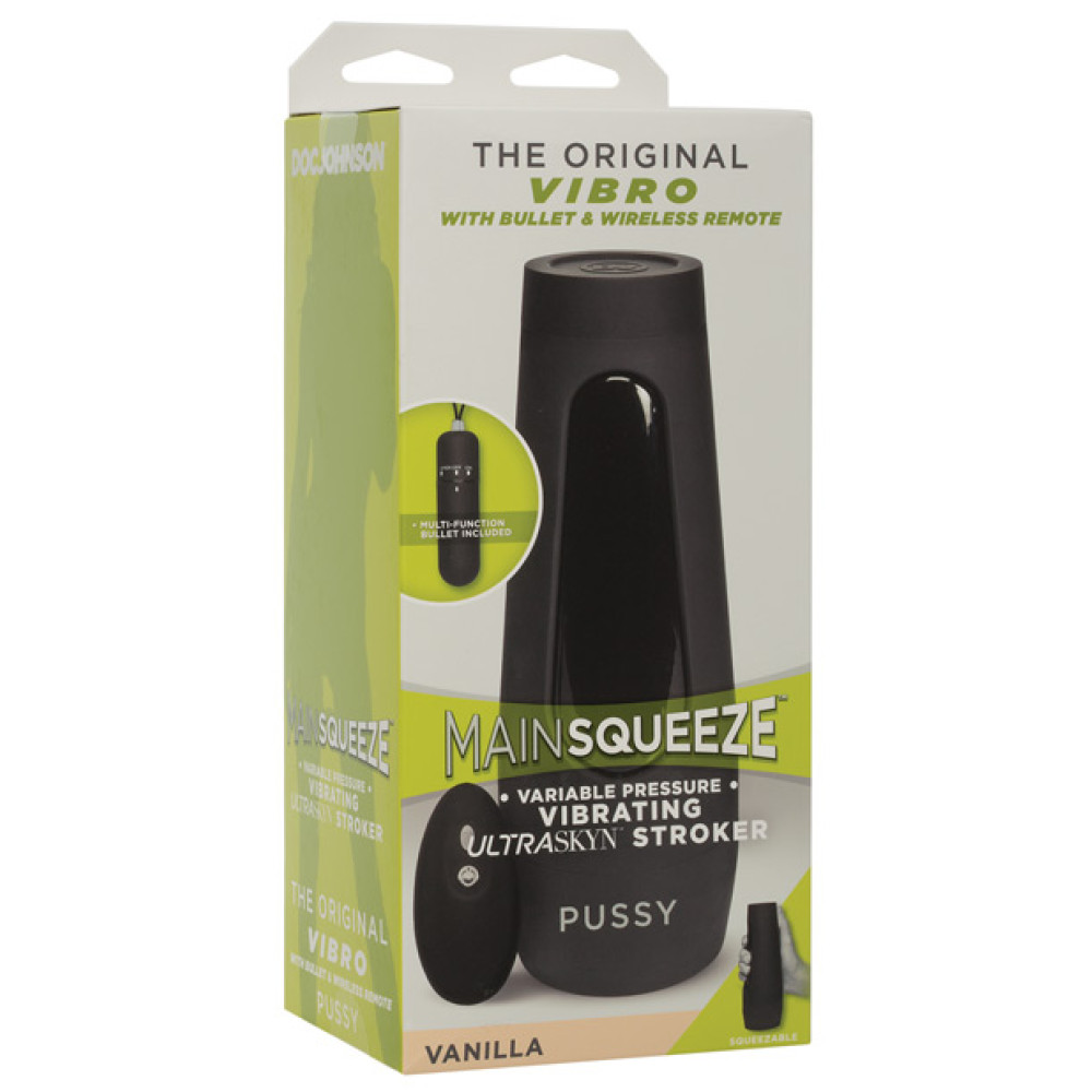 Main Squeeze Original Vibro Pussy - Flesh