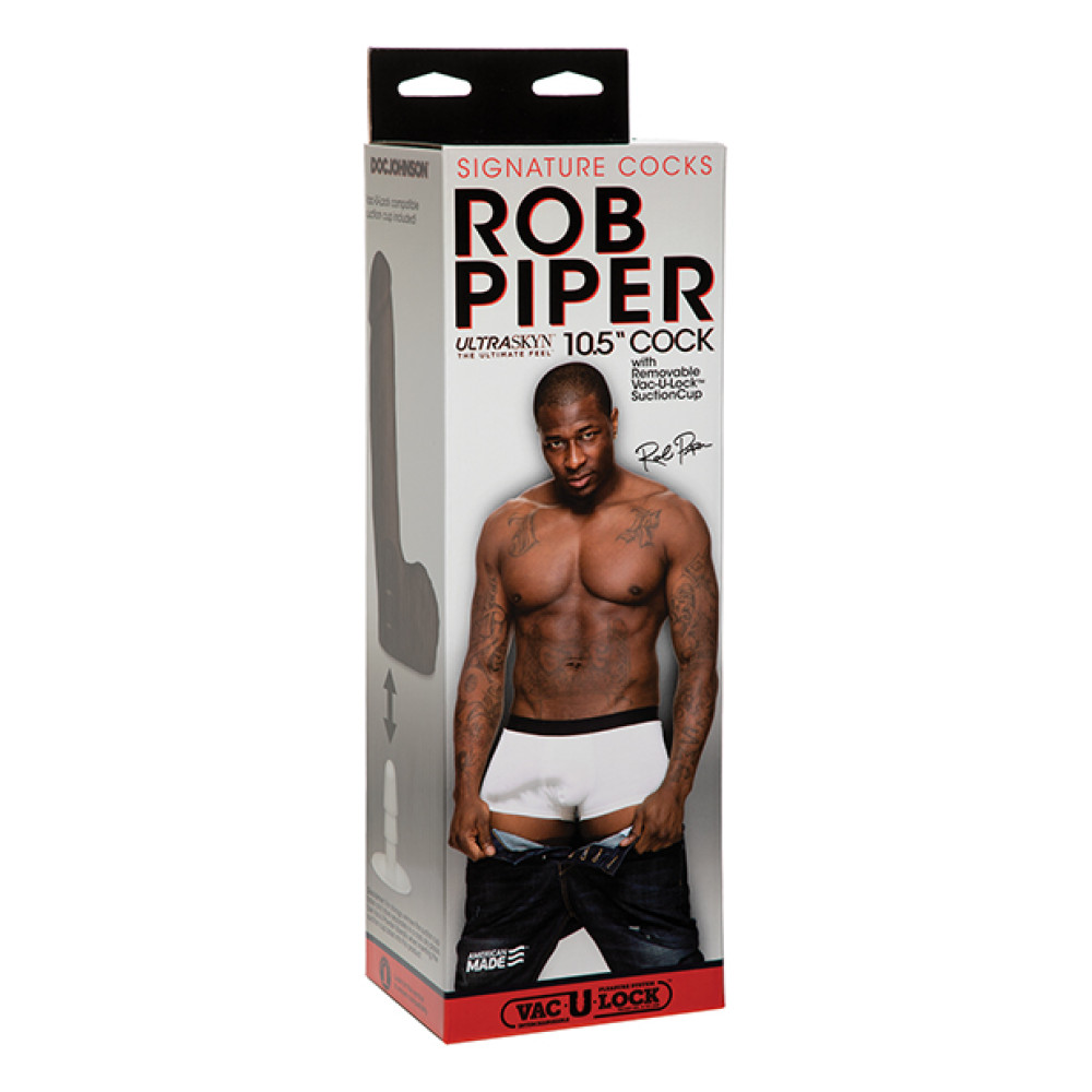 Rob Piper Cock w/Balls & Suction Cup - Chocolate