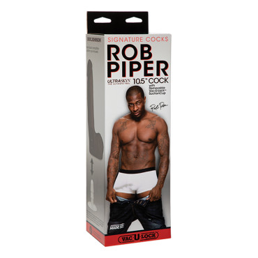 Rob Piper Cock w/Balls & Suction Cup - Chocolate