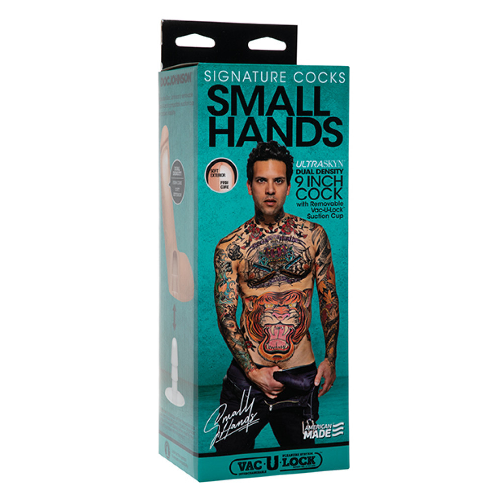 Signature Cocks ULTRASKYN 9" Cock w/Removable Vac-U-Lock Suction Cup - Small Hands