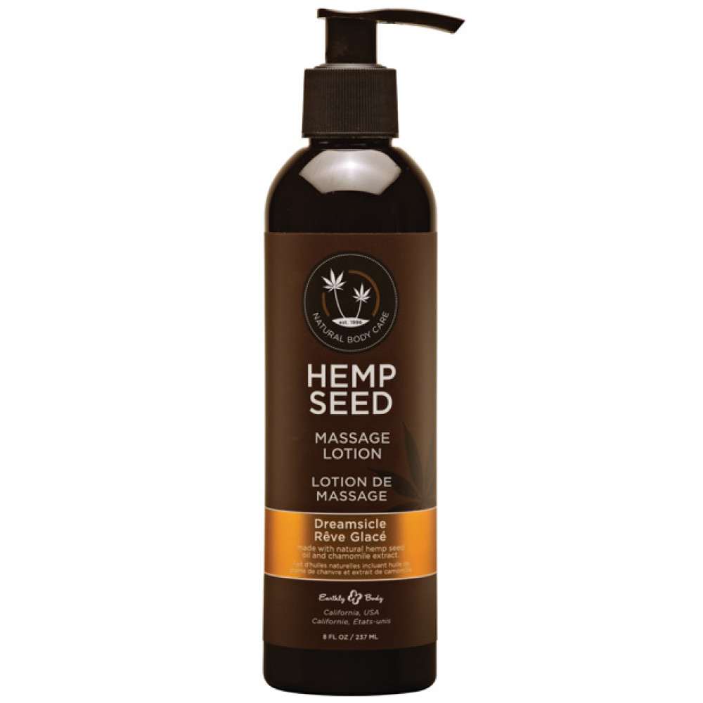 Earthly Body Hemp Seed Massage Lotion - 8 oz Dreamsicle