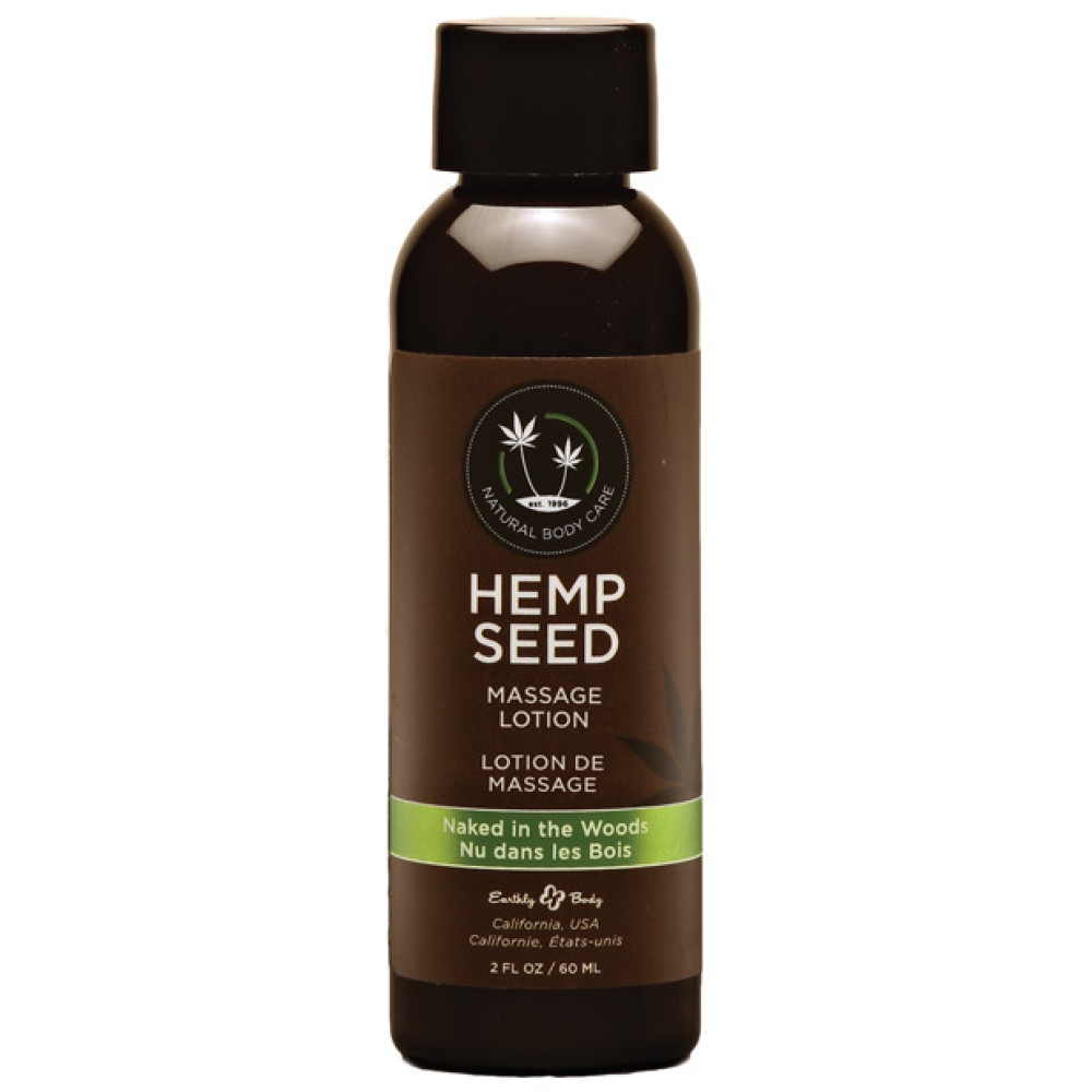 Earthly Body Hemp Seed Massage Lotion - 2 oz Naked in the Woods