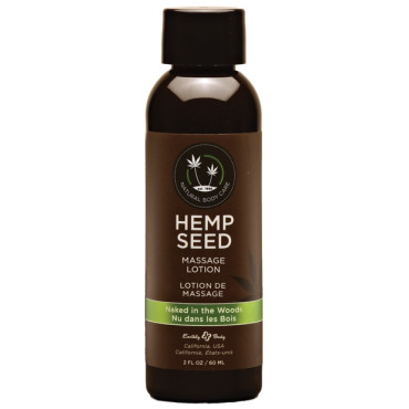 Earthly Body Hemp Seed Massage Lotion - 2 oz Naked in the Woods