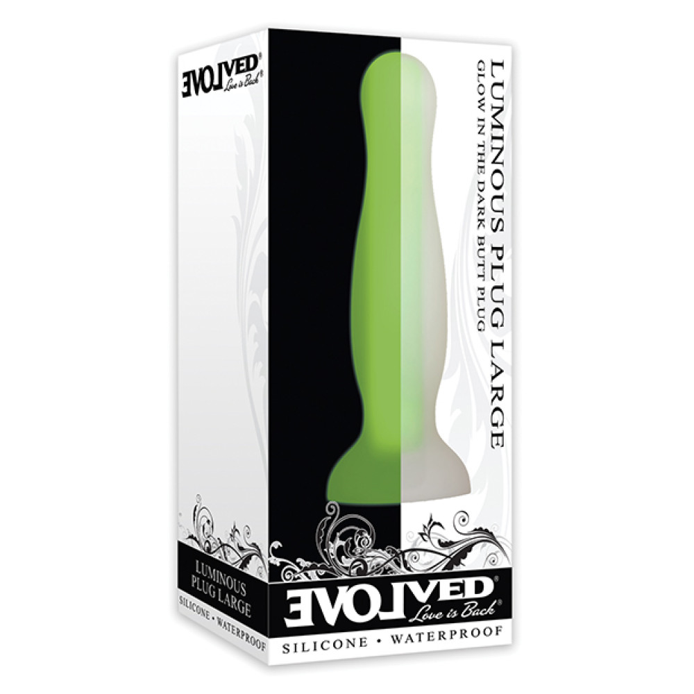 Evolved Luminous Anal Plug Large - Green