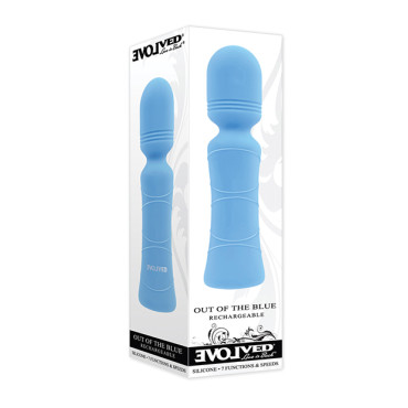 Evolved Out of The Blue Vibrating Mini Wand - Blue