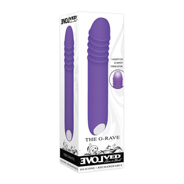 Evolved The G-Rave Light Up Vibrator - Purple