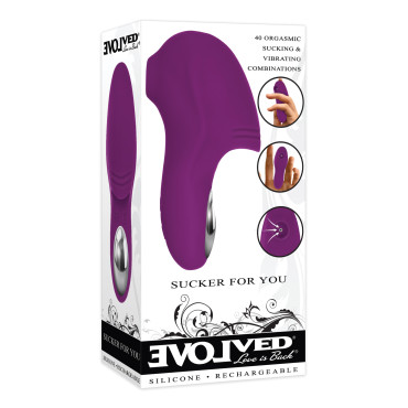 Evolved Sucker For You Finger Vibe - Purple