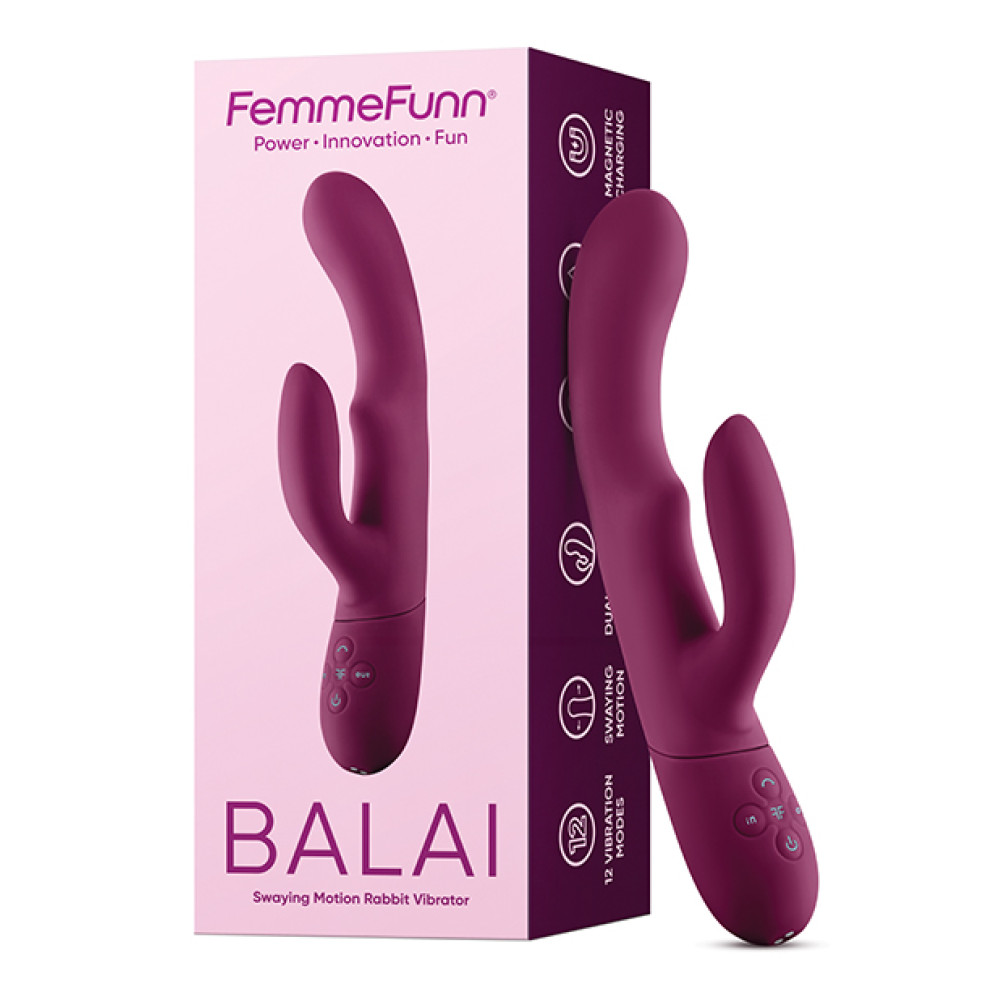 Femme Funn Balai Side to Side Swaying Rabbit - Fuchsia