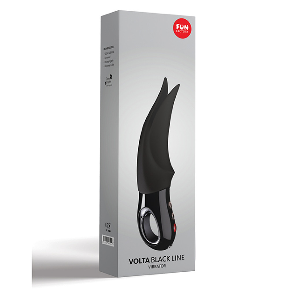 Fun Factory Black Line Volta Flutter Tip - Black