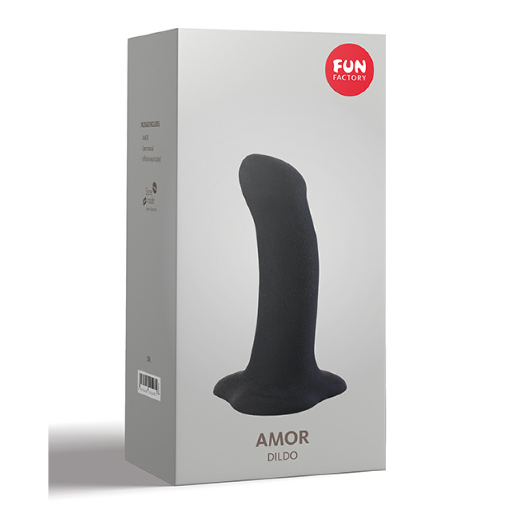 Fun Factory Amor 5.5" Silicone Dildo - Black