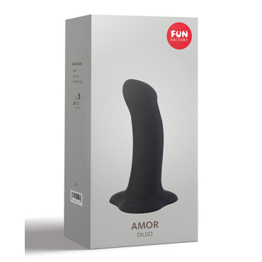 Fun Factory Amor 5.5" Silicone Dildo - Black