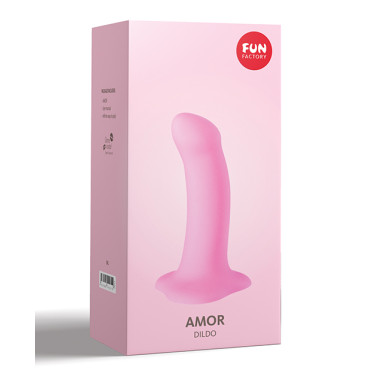 Fun Factory Amor 5.5" Silicone Dildo - Candy Rose