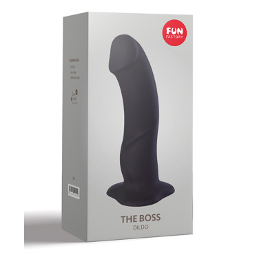 Fun Factory The Boss 7" Girthy Silicone Dildo - Black