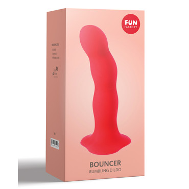 Fun Factory Bouncer 7" Weighted Ball Dildo - Red