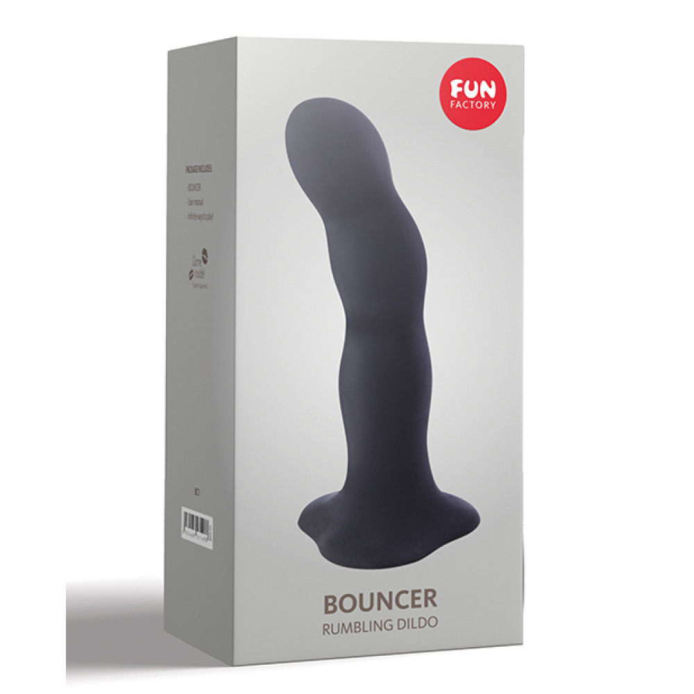 Fun Factory Bouncer 7" Weighted Ball Dildo - Black