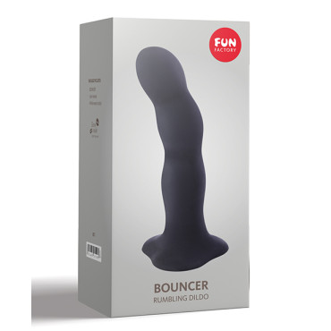 Fun Factory Bouncer 7" Weighted Ball Dildo - Black
