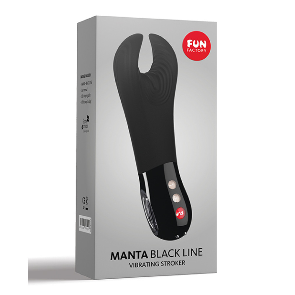 Fun Factory Black Line Manta Man Tool - Black