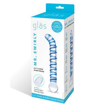 Glas Mr. Swirly 6.5" G-Spot Glass Dildo