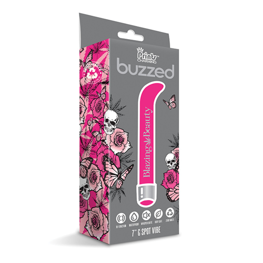 Buzzed 7" G-Spot Vibe  - Blazing Beauty Pink
