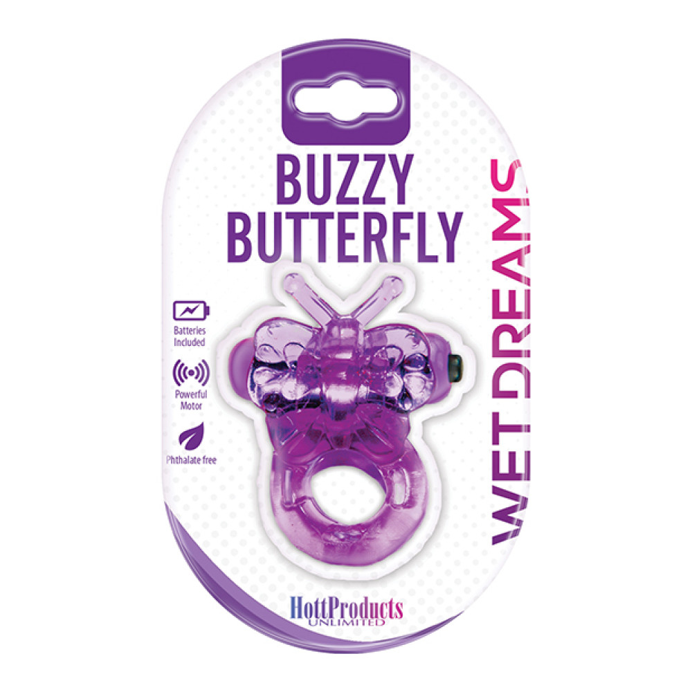 Wet Dreams Purrfect Pet Buzzy Butterfly - Purple
