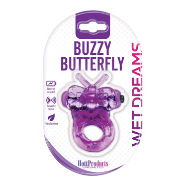 Wet Dreams Purrfect Pet Buzzy Butterfly - Purple