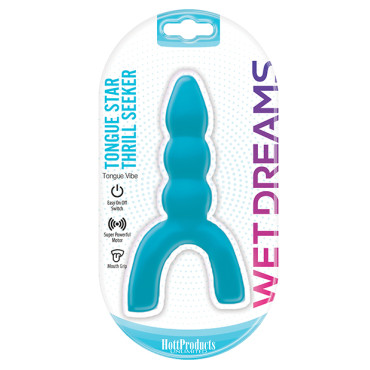 Wet Dreams Tongue Star Thrill Seeker Vibe - Blue
