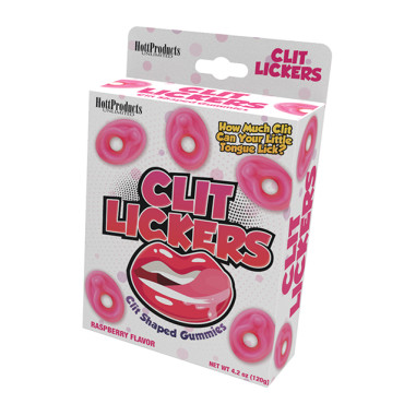 Clit Lickers Clit Shaped Gummies - Raspberry