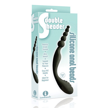 The 9's S Double Header Double Ended Silicone Anal Beads