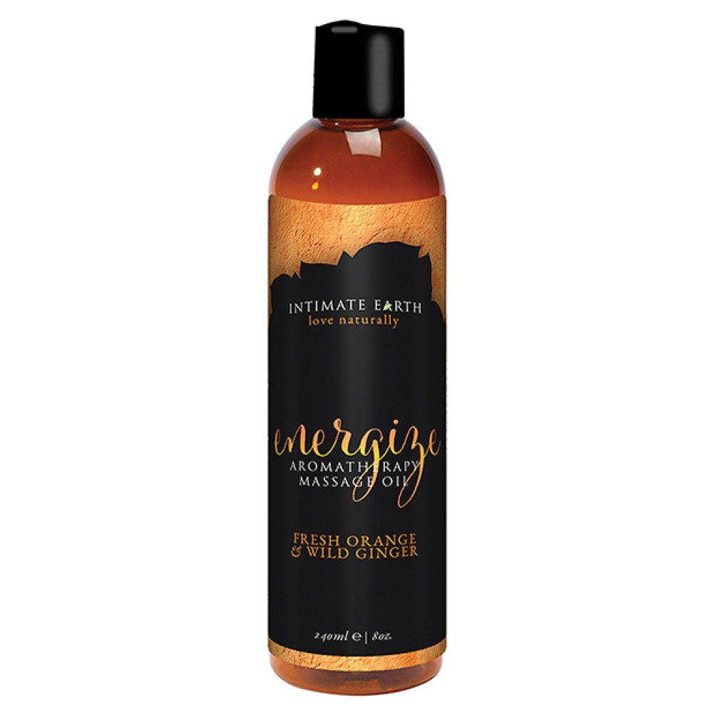 Intimate Earth Energize Massage Oil - 240 ml Orange & Ginger
