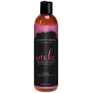 Intimate Earth Awake Massage Oil - 120 ml Pink Grapefruit