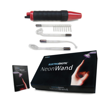 KinkLab Red Handle Neon Wand w/Red Electrode