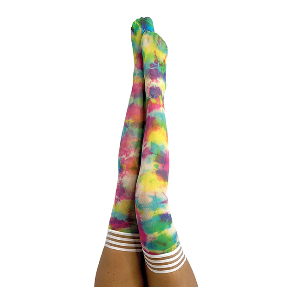 Kix'ies Gilly Tie Die Thigh High Bright Color A