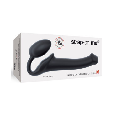 Strap On Me Silicone Bendable Strapless Strap On Medium - Black