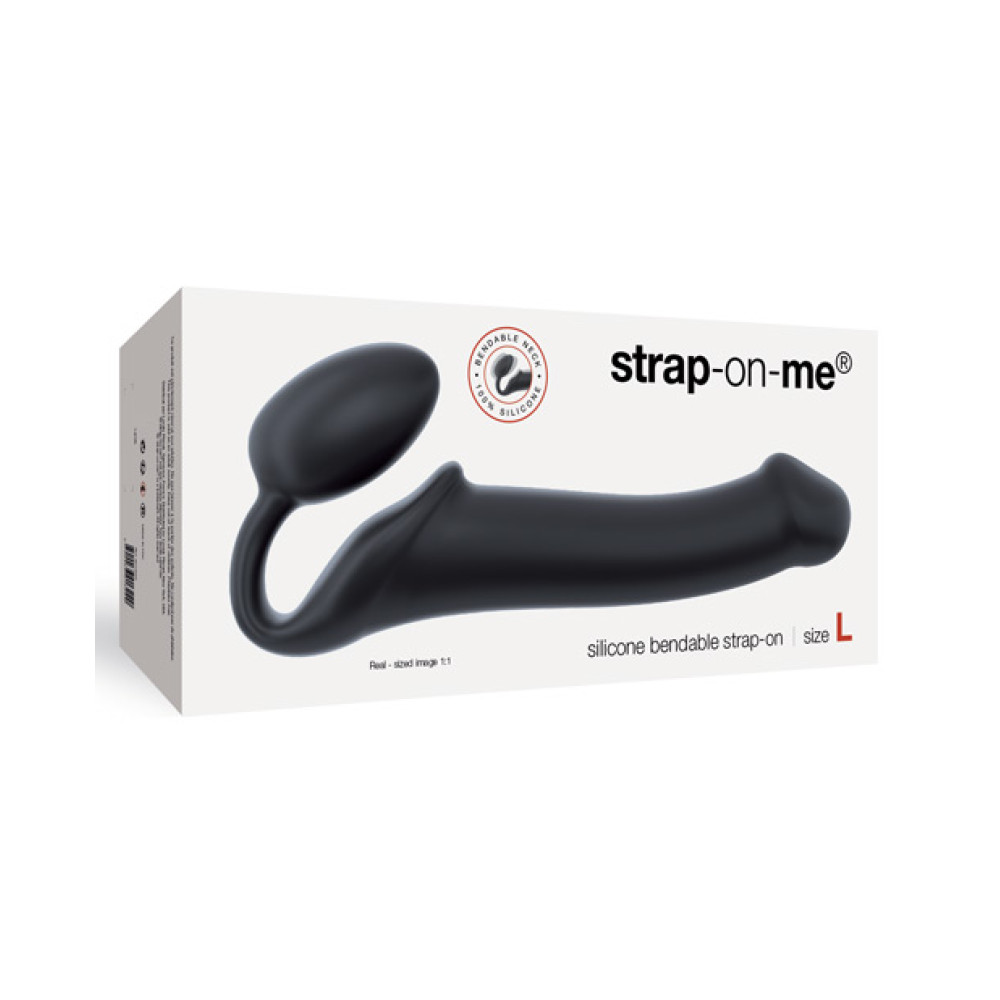 Strap On Me Silicone Bendable Strapless Strap On Large - Black