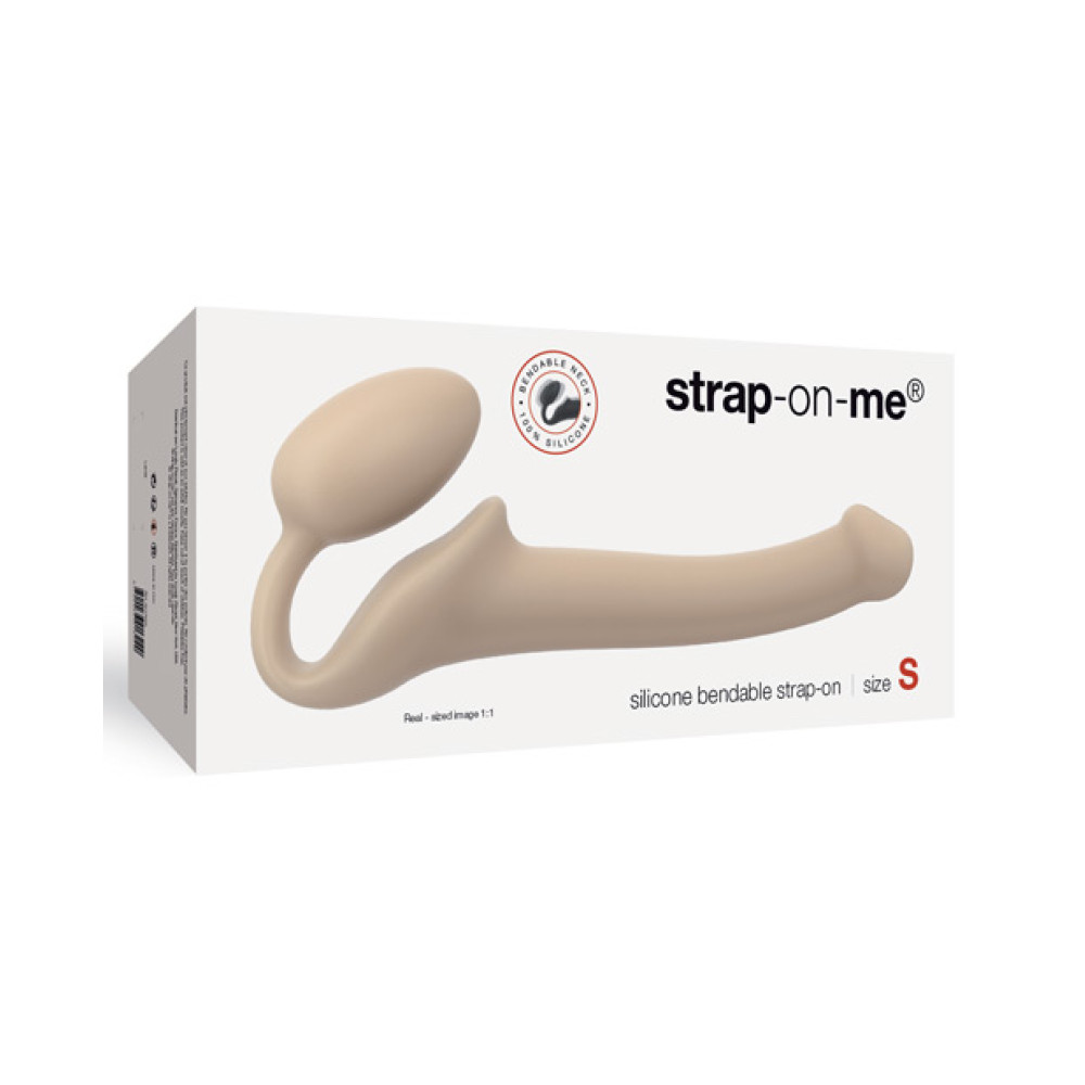 Strap On Me Silicone Bendable Strapless Strap On Small - Flesh