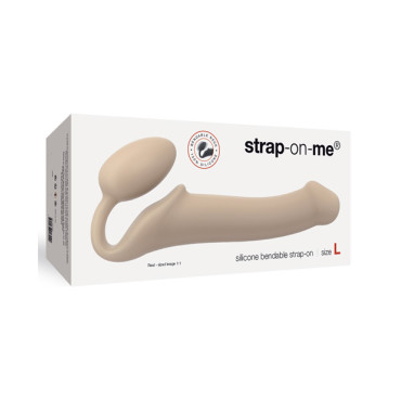 Strap On Me Silicone Bendable Strapless Strap On Large - Flesh
