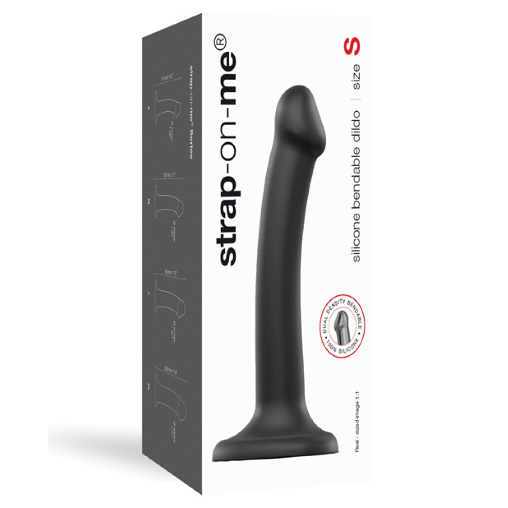 Strap On Me Silicone Bendable Dildo Small - Black